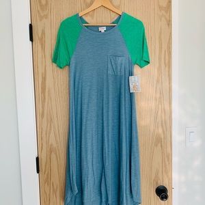 LuLaRoe Carly solid dress size xsmall nwt